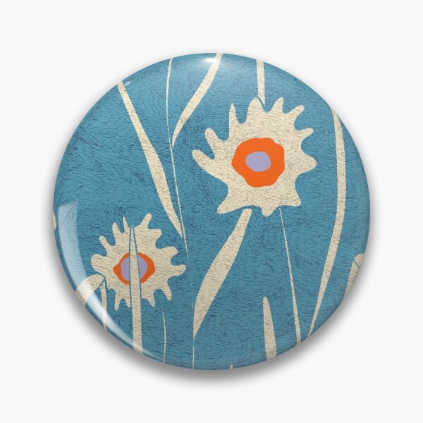 Item preview, Floral field blue designed and sold by FLATOWL.