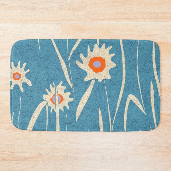 Item preview, Floral field blue designed and sold by FLATOWL.
