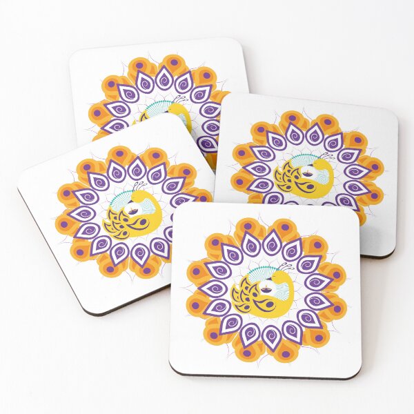 Item preview, Diwali Peacock, Rangoli, Dipa designed and sold by HolidayBug.
