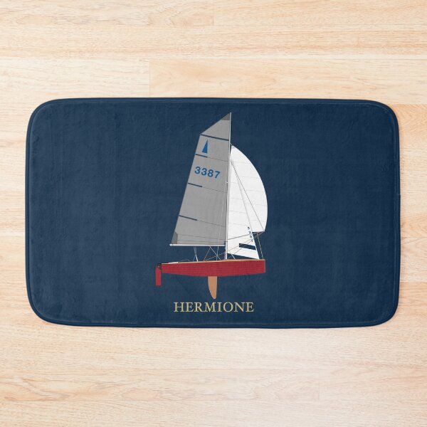 Item preview, Merlin Rocket 3387 'Hermione' Sailing Dinghy designed and sold by RedBubbleBath.