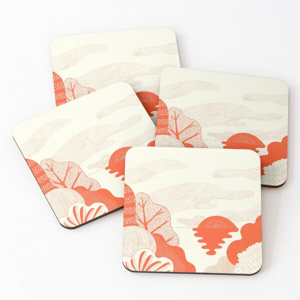 Item preview, tangerine sunset designed and sold by FLATOWL.