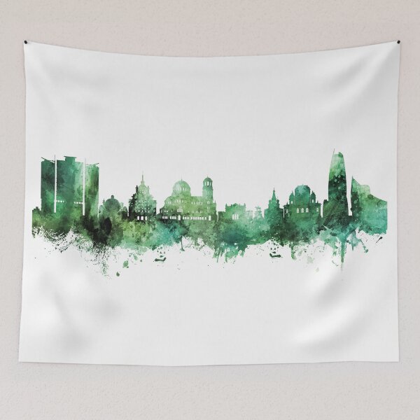 Item preview, Sofia Bulgaria Skyline designed and sold by ArtPrints.