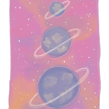 Artwork thumbnail, Three planets by RU-e