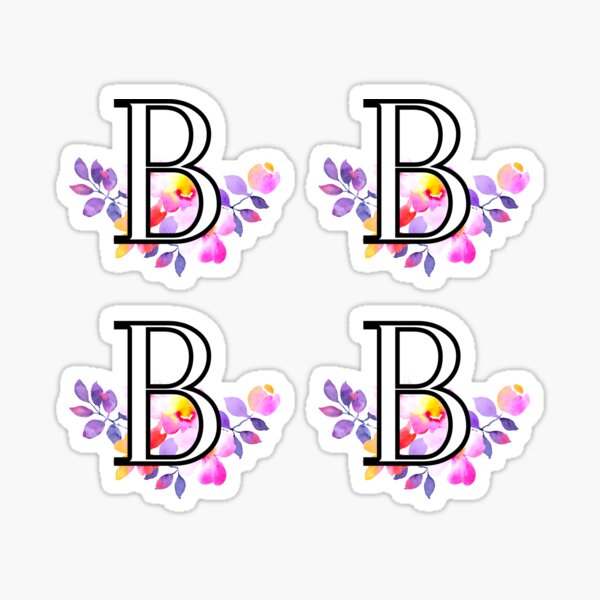 "English Alphabets Black Font Letters B" Sticker For Sale By C-Evolve ...