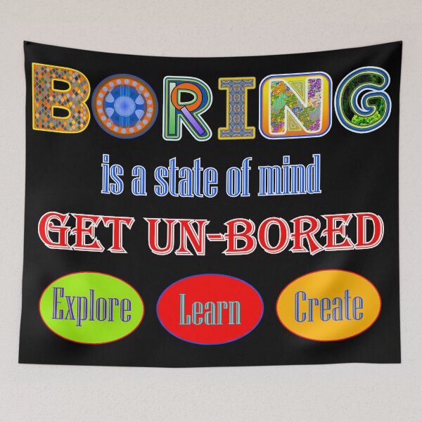 Item preview, Boring? Get Un-Bored designed and sold by artfulnotebook.