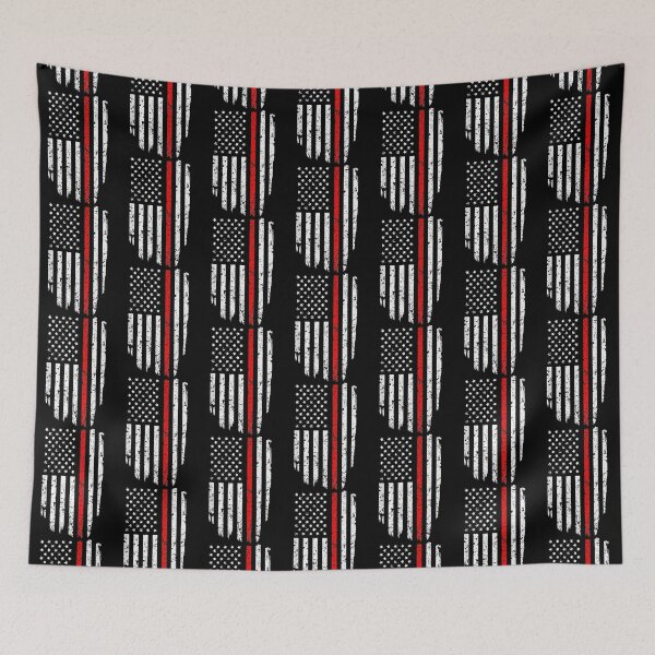 Item preview, Thin Red Line American Flag Cool Firefighter Suppor| Perfect Gift For you and friends designed and sold by luconats.