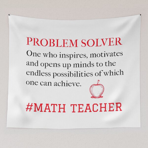 Item preview, Problem Solver Math Teacher  designed and sold by Studioapartment.