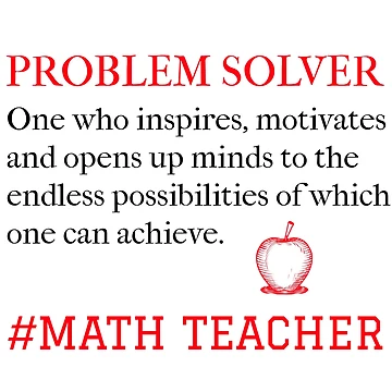 Artwork thumbnail, Problem Solver Math Teacher  by Studioapartment