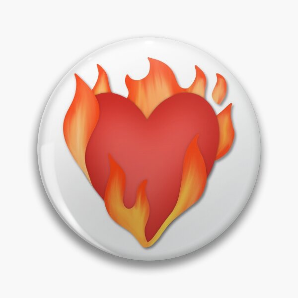 Item preview, Heart on Fire - emoji inspired designed and sold by mariannamorais.