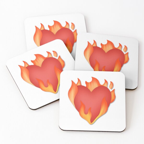 Item preview, Heart on Fire - emoji inspired designed and sold by mariannamorais.