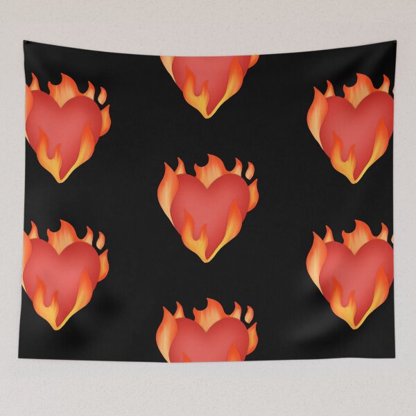 Item preview, Heart on Fire - emoji inspired designed and sold by mariannamorais.