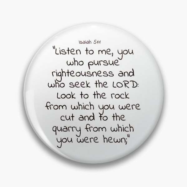 Item preview, Bible verse: Isaiah 51:1 designed and sold by john-3-16.