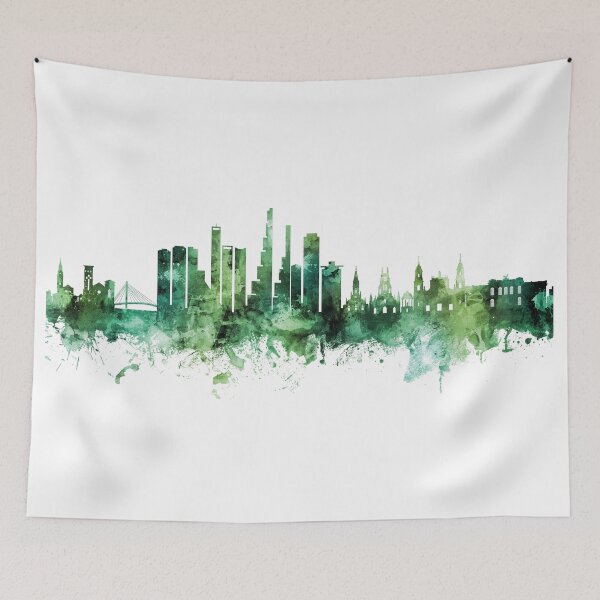 Aperçu de l'œuvre Bogotá Colombia Skyline créée et vendue par ArtPrints.