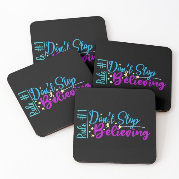 Item preview, Rule #1: Don't Stop Believing (Dark) designed and sold by the-krisney-way.