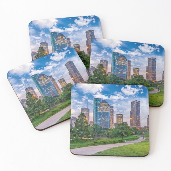 Item preview, Houston Skyline Downtown Sunset Texas designed and sold by Piper-Deals.