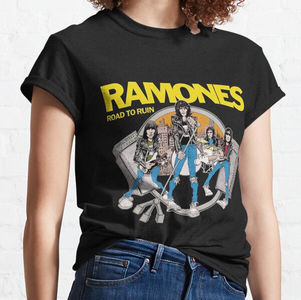 Ramones RoadTo Ruin Hypebeast Rock Band - Camiseta de diseño vintage, camiseta de Ramones Camiseta clásica