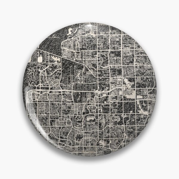 Item preview, Pompano Beach map Florida Ink lines designed and sold by InkMaps.