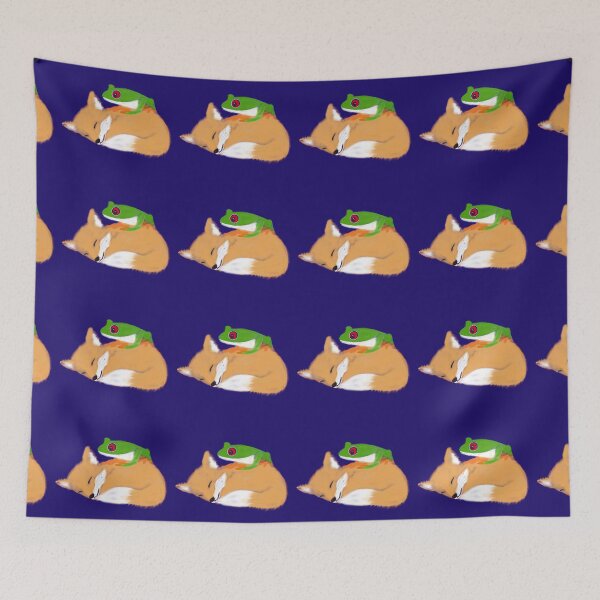 Item preview, Fox and tree frog designed and sold by QuirkyCraftz.