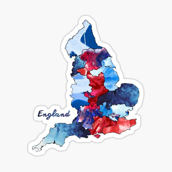 Watercolor Countries - England Sticker