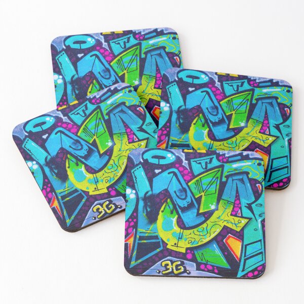 Item preview, Colorful graffiti on a wall- graffiti aesthetic style designed and sold by Red-ElYoubi.