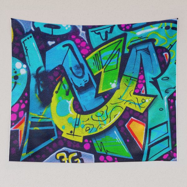 Item preview, Colorful graffiti on a wall- graffiti aesthetic style designed and sold by Red-ElYoubi.