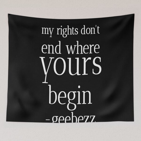 Item preview, My Right Don't End Where Yours Begin T-Shirt. designed and sold by GeeBezz.