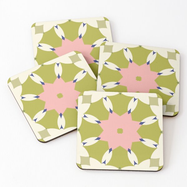 Item preview, Modern Star Flower Pattern Artwork 05 Color 01 designed and sold by Stefanie Boike.