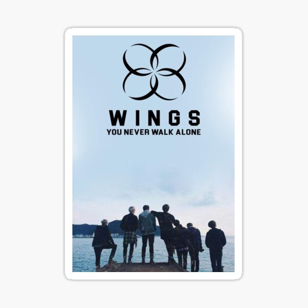 Kpop BTS Wings Wall Hanging Poster Bangtan Boys You Never Walk Alone Wallpaper V 
