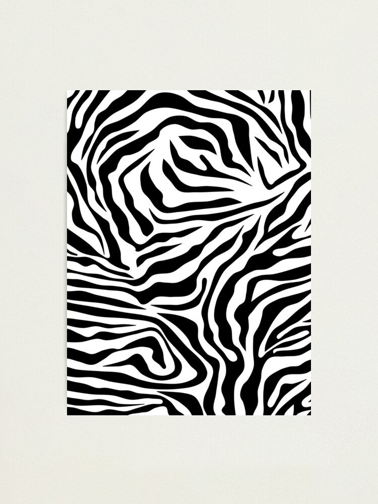 Zebra Print Zebra Stripes Wild Animal Print Zebra Pattern Black