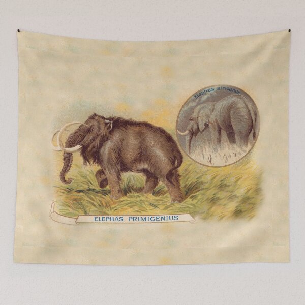 Item preview, Wooly Mammoth illustration designed and sold by Vintage Designs +.