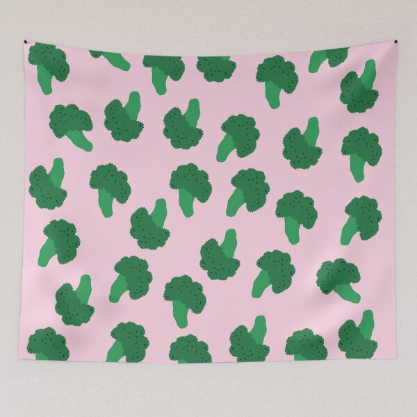 Item preview, Cute Broccoli on Pink Background designed and sold by kapotka.