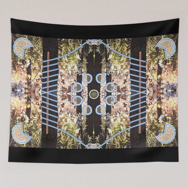 Item preview, Symmetry On Dark Tree Trunks  designed and sold by artfulnotebook.