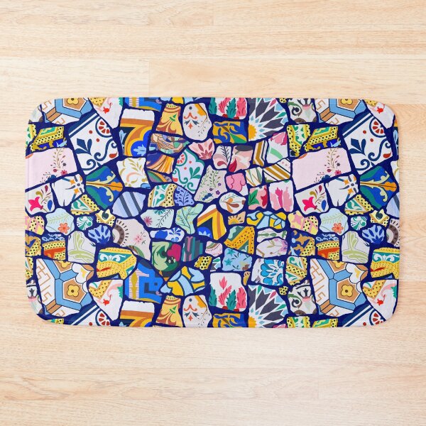 Item preview, Antoni Gaudi Multi Pattern print design - Dark Blue Background - Seamless pattern, Colourful, playful,  designed and sold by SemDesigns1.