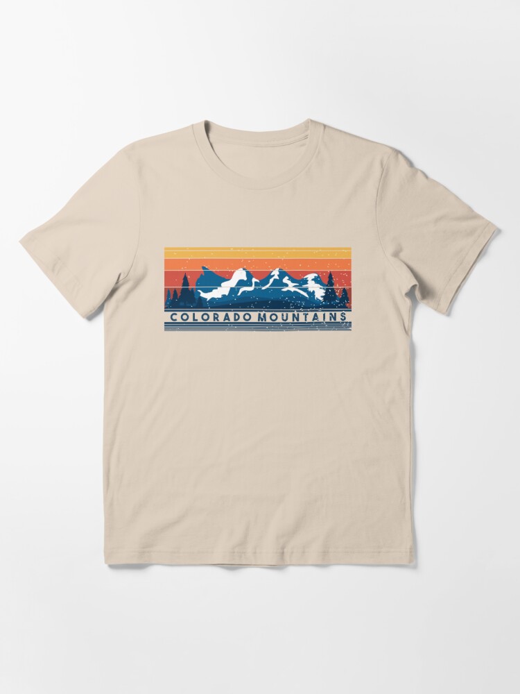 Get High in The Rockies Tee by Kaeraz | Souvenir Travel Tshirts for Women | Retro State Pride Shirts 2XL