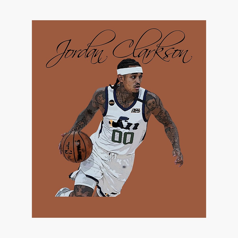 Jordan Clarkson basketball Paper Poster Jazz 6