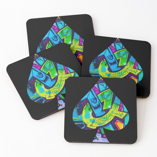 Item preview, Colorful graffiti spike (spades) shape- graffiti aesthetic style designed and sold by Red-ElYoubi.