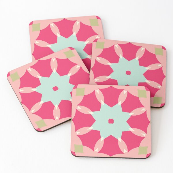 Artikelvorschau, Modern Star Flower Pattern Artwork 05 Color 02 entworfen und verkauft von Stefanie Boike.