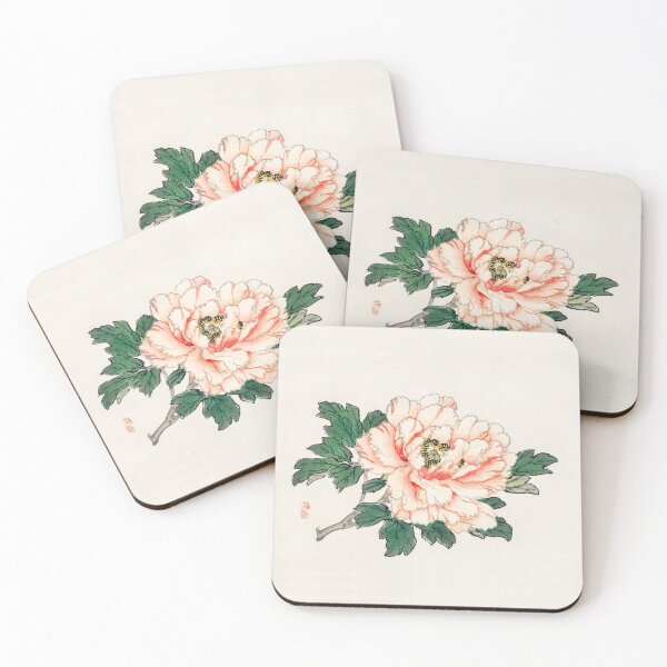 Item preview, Pink rose by Kōno Bairei designed and sold by TreasuresPrint.