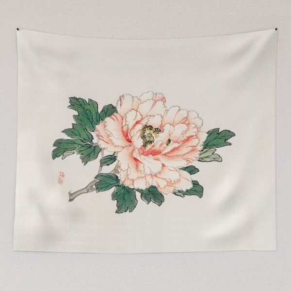 Item preview, Pink rose by Kōno Bairei designed and sold by TreasuresPrint.