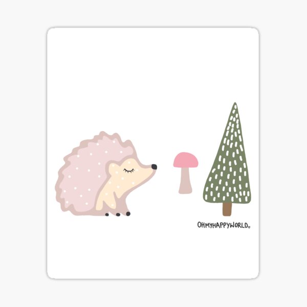 Aren't hedgehogs the cutest? Sticker