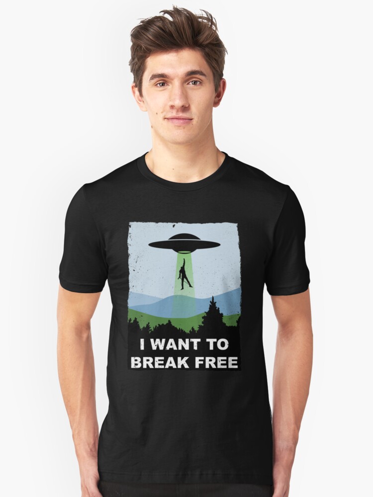 Alternate view of I Want to Break Free - Freddie Returns to Mercury Slim Fit T-Shirt