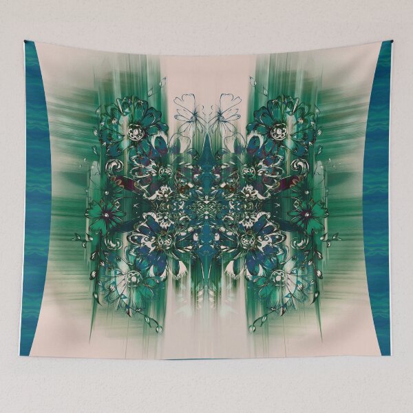 Item preview, Fleurs Vertes Fondantes designed and sold by Elizabeth Austin-Craig.