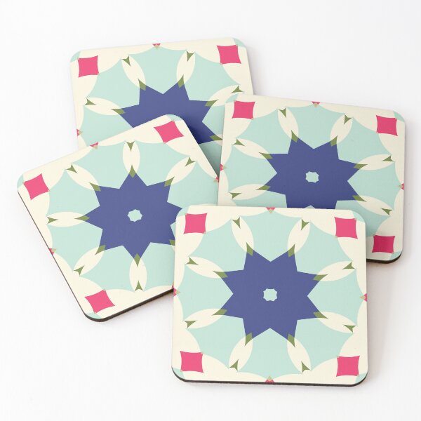 Artikelvorschau, Modern Star Flower Pattern Artwork 05 Color 03 entworfen und verkauft von Stefanie Boike.