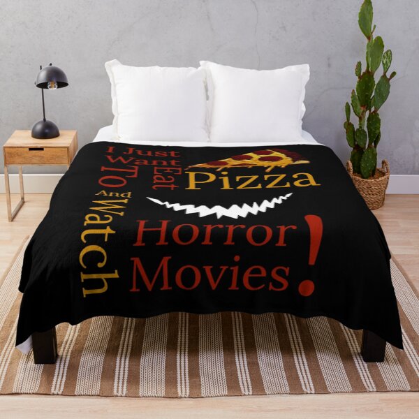 Item preview, I Just Want To Eat Pizza Ans Watch Horror Movies designed and sold by KAKUZAKI.