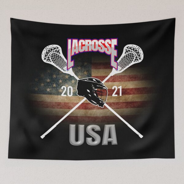 Item preview, lacrosse USA american flag designed and sold by DsignTByMason.