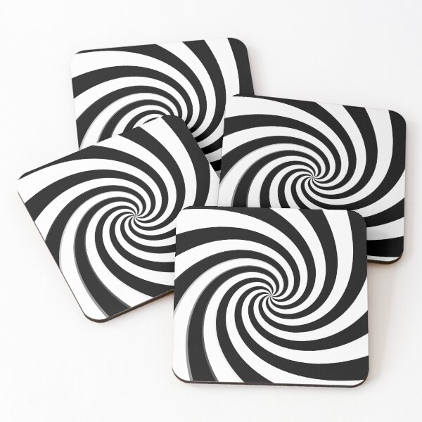 Item preview, Black and White Spiral - With and Without Tile Pattern - Hypnosis, Trippy, For Him, For Her designed and sold by zexos.