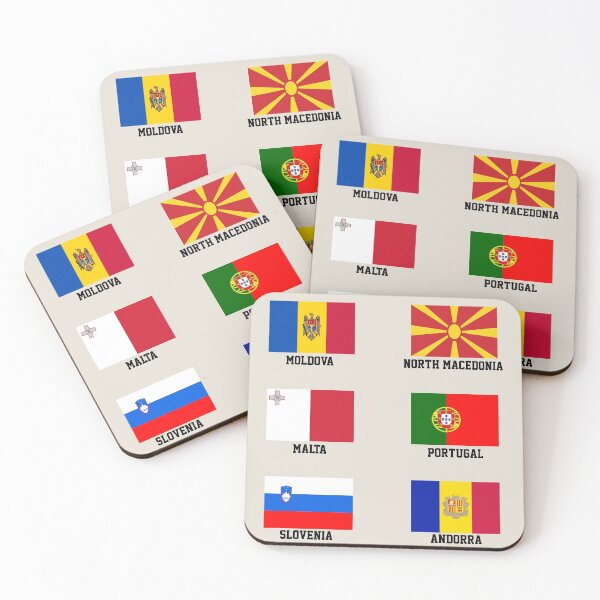 Item preview, Country Flags Sticker Pack 8 -  designed and sold by FladsynnDesigns.