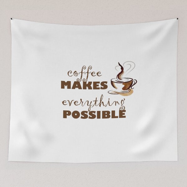 Item preview, coffee makes everything possible designed and sold by Anoirshop ⭐⭐⭐⭐⭐.