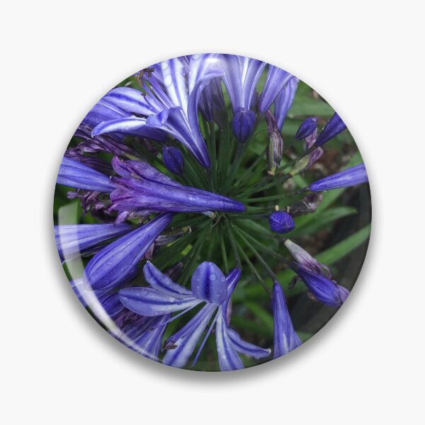 Item preview, Blue cool flower  designed and sold by elaine-gregers.