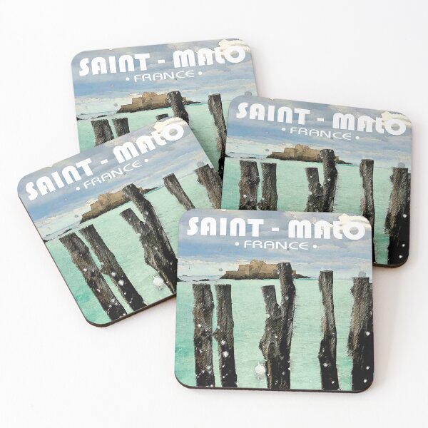 Item preview, Saint Malo Travel Poster designed and sold by Janeclarbour.